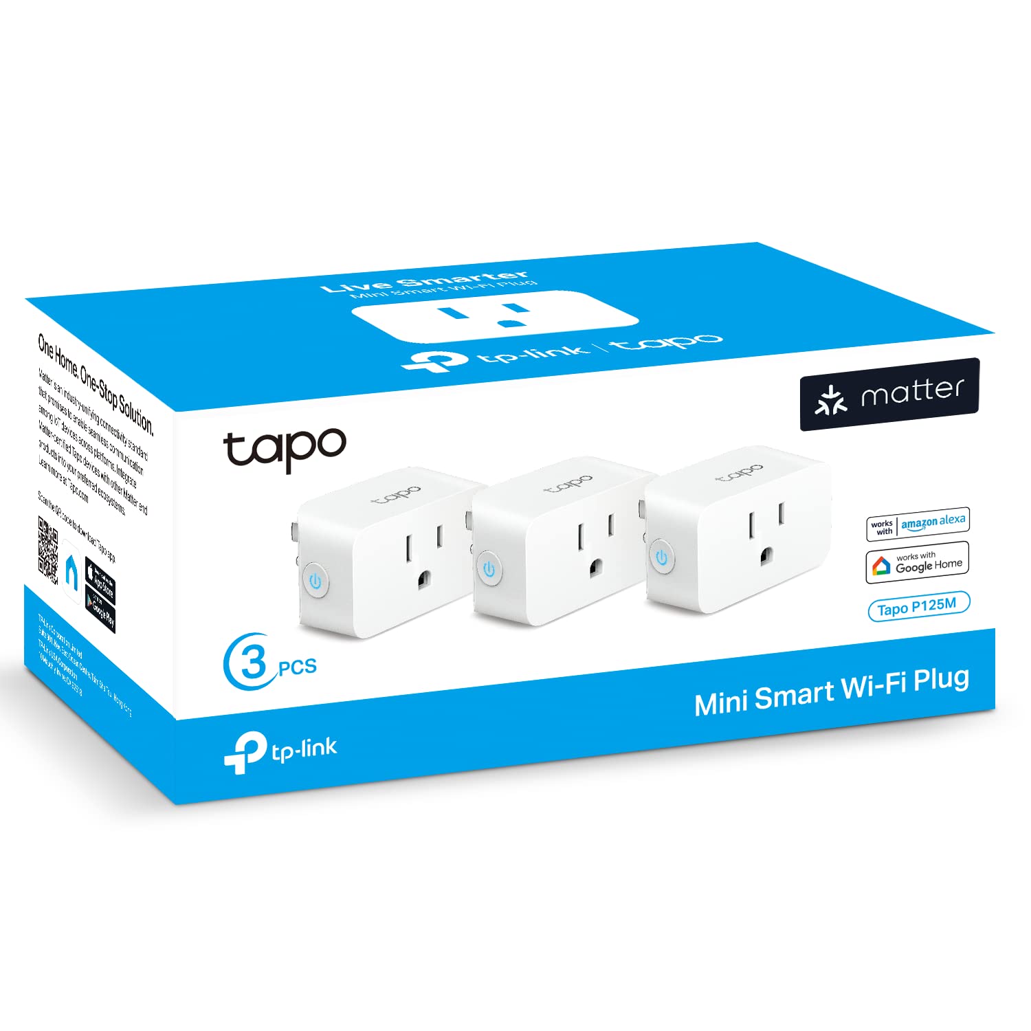 TP-Link Tapo P125M Matter Smart Wi-Fi Plug (Energy Monitoring)