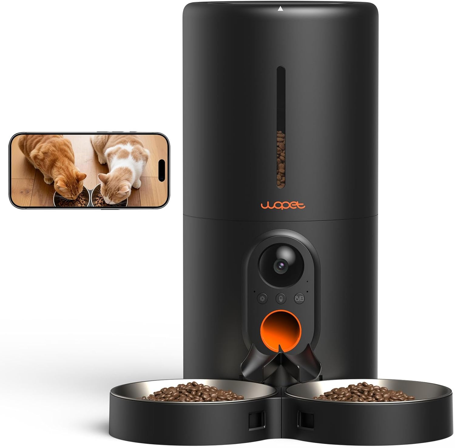 WOPET Halo 6L Smart Pet Feeder with 1080p Camera